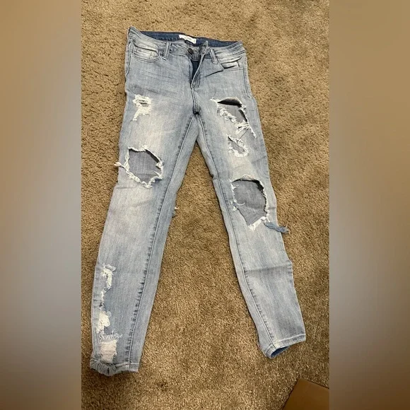 Skinny Ripped Jeans - Picture 1 of 6